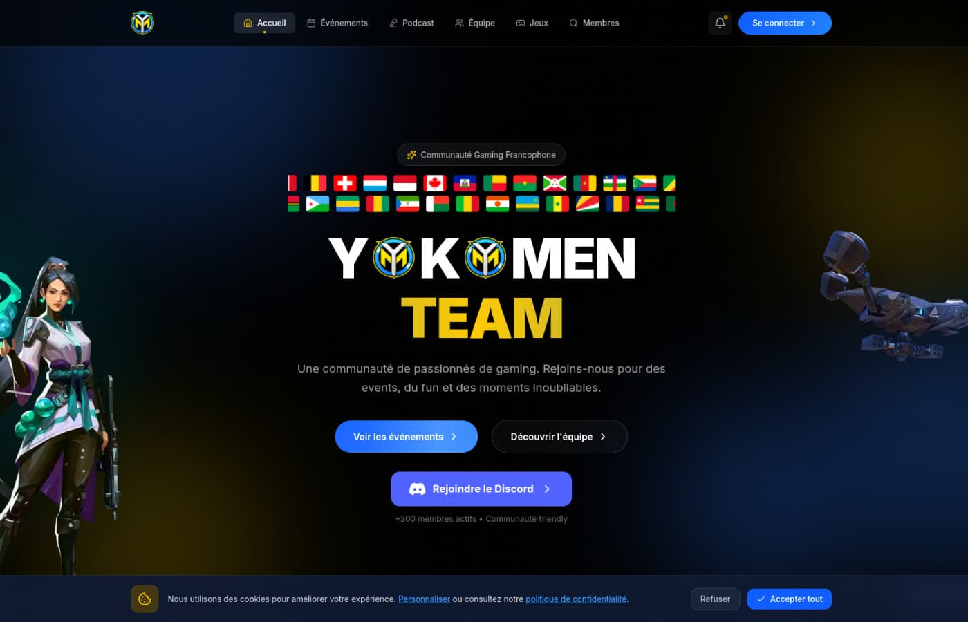 Site Yokomen réalisé par YourWeb